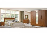 Guarda Roupa Armario Roupeiro Confins 2110 Espelhado 05 Portas 2.47 m